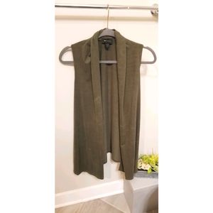 Women's green open vest